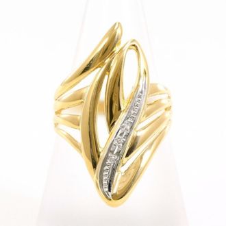 C&A Platinum Yellow Gold Yellow Gold (18K) Platinum 900 Band Ring (Pre-Owned)