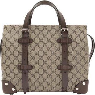 Gucci Gg Supreme Buckle Small Tote (Authentic Pre-Loved)