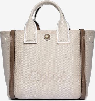Chlo&eacute; Shopper aus Jacquard und Leder Carry Small