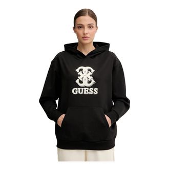 Guess Carmen Hoodie - Dames - Hoodies - Zwart - S - Polyester - Hoodies & sweatvesten