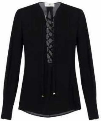 Elisabetta Franchi Blouses - Dames - Blouses - Zwart - S - Overhemden