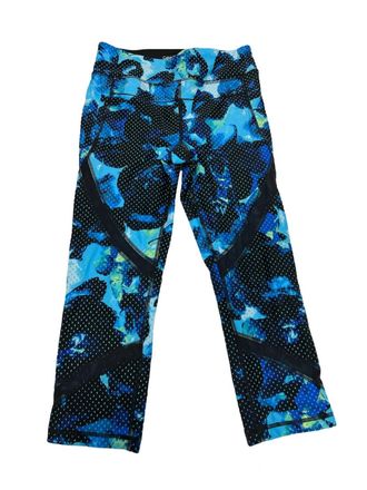 Calvin Klein Womens Quick Dry Performance Leggings In Blue
