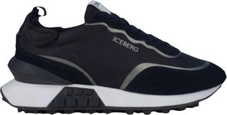 Iceberg Iu 1464 Sneaker - Heren - Sneakers - Zwart - 39 EU - Leer - Schoenen