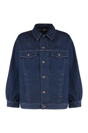 A.P.C. Blue Shirt Collar Jackets