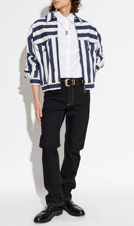 Versace Jeans With Tapered Legs, Mens, Black
