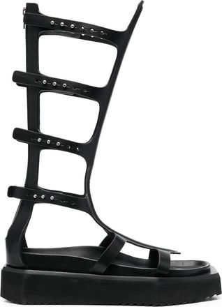 Rick Owens 60mm Cyclops Spartan leather sandals - women - Leather - 37 - Black