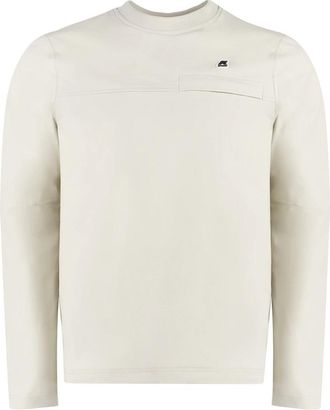 K-Way Imperty Crew-Neck Sweatshirt - Heren - Sweatshirts - Beige - S - Polyester - Hoodies & sweatvesten