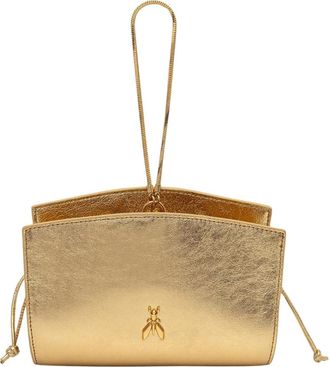 Patrizia Pepe Pochette Mini - Dames - Clutches - Geel - ONE Size - Leer - Tassen