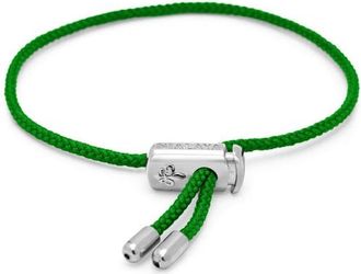 Nialaya Green Adjustable Lock String Bracelet at Nordstrom