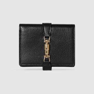 Gucci Jackie Medium Wallet, Black, Leather