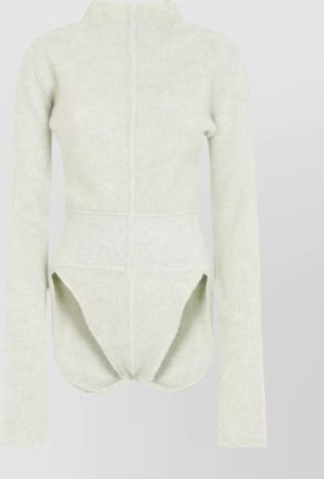 Rick Owens high neck knitted alpaca body
