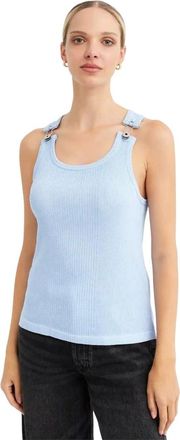 Jean Paul Gaultier Mujer, Camisetas, Azul, Talla: S