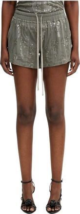 Rick Owens Temple Boxers - Dames - Bermuda - Groen - S - Polyester - Korte Broeken