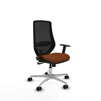 Piqueras y Crespo Sedia Da Ufficio Piqueras Y Crespo D086n0w Marrone Nero