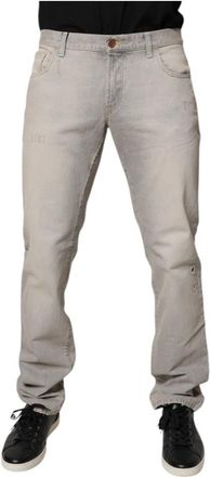 Dolce & Gabbana Skinny Denim Jeans - Heren - Slim Fit Jeans - Grijs - XS - Denim - Jeans