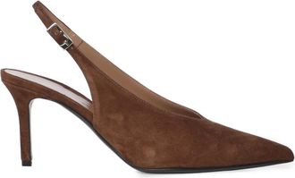Giuliano Galiano Zapatos de sal&oacute;n destalonados Tara de ante - Shoes - Mujer - Marr&oacute;n - 37 1/2 EU