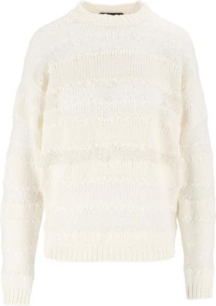 Fabiana Filippi Dames, Truien, Beige, Maat: S Mohair