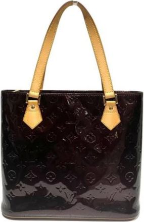 Louis Vuitton Pre-owned Monogram Vernis Handbag - Dames - Vintage Shopper - Rood - ONE Size - Leer - Vintage