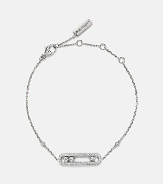 Messika Baby Move 18kt white gold bracelet with diamonds
