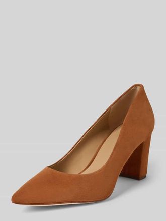 Lauren Ralph Lauren High Heels mit Label-Detail in Cognac, Gr&ouml;&szlig;e 38,5