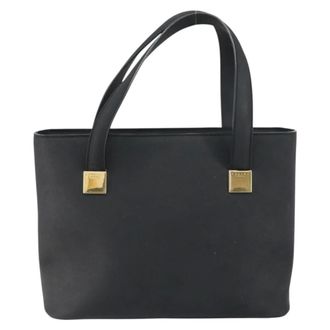 Celine Handbag Leather Black Leather Handbag (Pre-Owned)