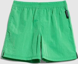 Gucci Kids - Nylon Froiss&eacute; Shorts, Green, Ready-to-wear