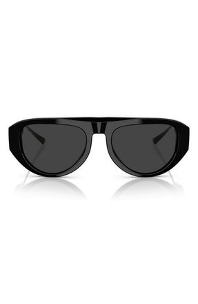 Ferrari 55mm Pilot Sunglasses in Black /Grey Polar at Nordstrom