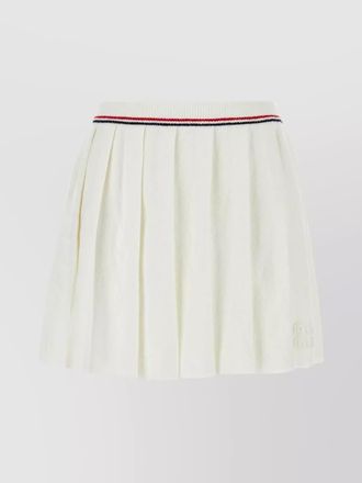 Miu Miu stretch terry fabric skirt