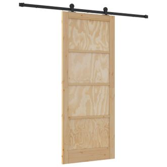 vidaXL Puerta Corredera Orkdal Natural 86 X 211 Cm Vidaxl