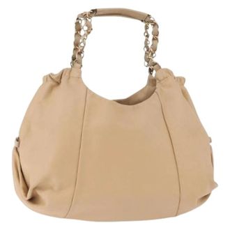 Ferragamo Pre-owned Shoulder Bags, female, Beige, Size: ONE SIZE Pre-owned Hand Bag