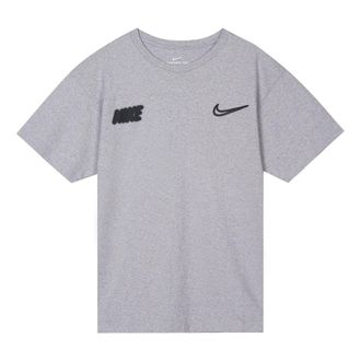 Nike Alphabet Logo Graffiti Round Neck Short Sleeve Gray CW5583-902