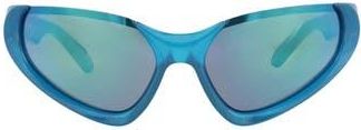 Balenciaga 64mm Novelty Sunglasses in Light Blue Light Blue Green at Nordstrom Rack