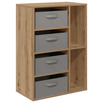 vidaXL Aparador Roble Artisan 60 X 33,5 X 84 Cm Vidaxl