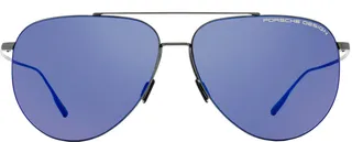 Porsche Design P8939 Titanium Pilot Sunglasses - Gray