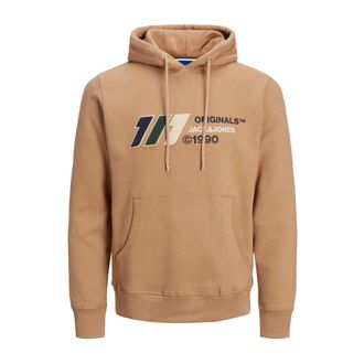 Jack & Jones Hooded sweatshirt Jack Jones Slope - Heren - Hoodies - Bruin - M - Hoodies & sweatvesten