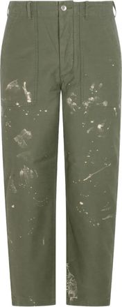 Auralee flap-pocket trousers - Green