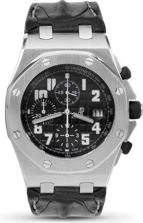 Audemars Piguet Pre-owned Audemars Piguet Royal Oak Chronograph Automatic Black Dial Mens Watch G06368