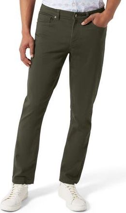 DKNY Powerstretch Slim Leg Pants in Olive at Nordstrom Rack, Size 36 X 29