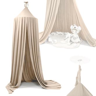 OEM Tenda Indiana Per Cameretta Bambini, In Poliestere Beige, Kit Di Montaggio Incluso