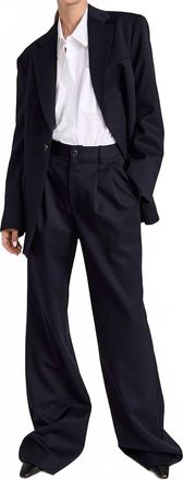 Nili Lotan Flavia Pleated Pant In Black