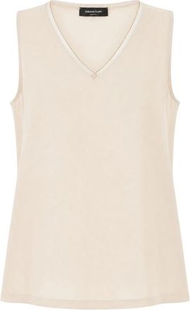 Fabiana Filippi Top - Dames - Tops zonder mouwen - Beige - XS - Tops