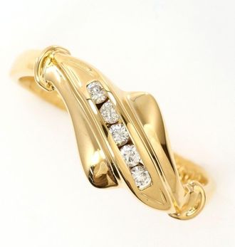 C&A Yellow Gold Yellow Gold (18K) Band Ring (Pre-Owned)