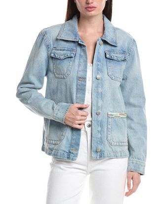 M Missoni Ombre Trim Denim Jacket