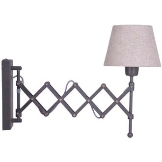 N&auml;ve Naeve ADRIENNE Lampada da parete con paralume marrone 1xE27