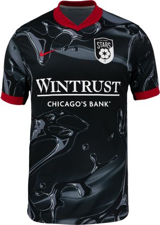 Nike Mallory Swanson Chicago Stars FC 2025 Stadium Away Nike Mens Dri-FIT NWSL Replica Jersey in Black | P35562CHMS-BLH