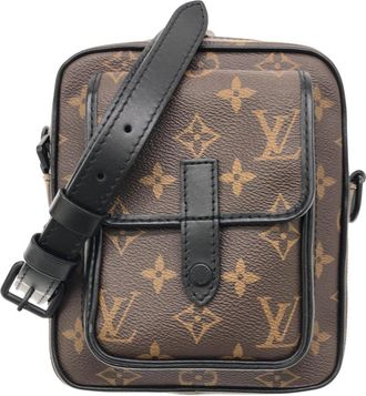 Louis Vuitton Marron Coated Canvas Shoulder Bag (Pre-Owned)