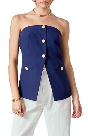 endless rose Strapless Suit Top in Navy at Nordstrom Rack, Size X-Small