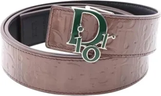 Dior Cintura Pre-owned in pelle verniciata - - Pre-owned - Donna - Marrone - ONE SIZE