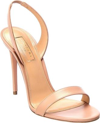 Aquazzura So Nude 105 Leather Slingback Sandal