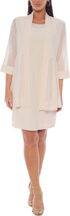 Marina Rossini Beaded Neck Mini Dress